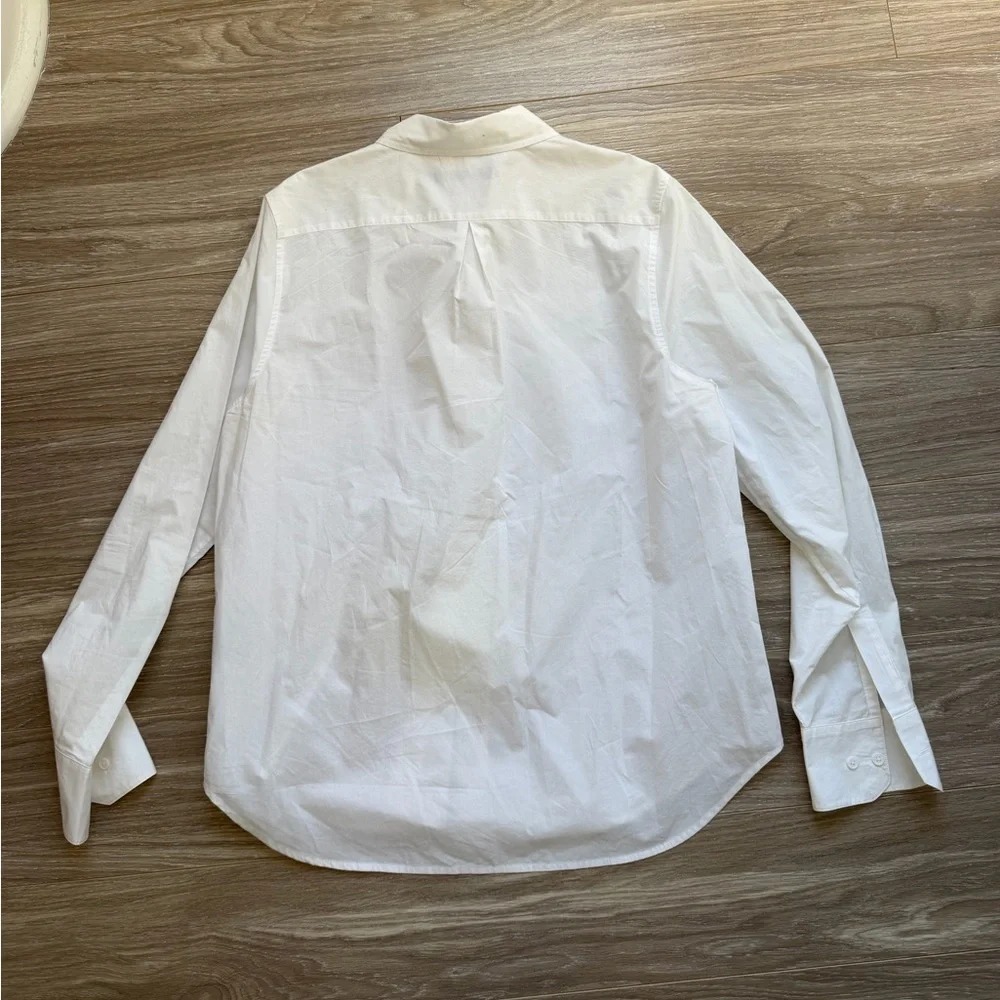 Jenni Kayne Women’s Classic Cotton Button Up in White Sz M 100% Cotton EUC - Picture 11 of 12